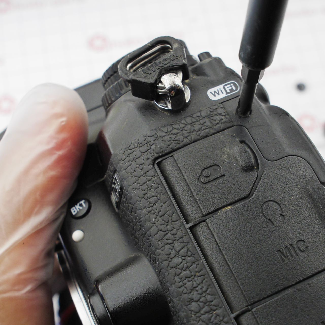 Nikon D750 - замена гнезда карты памяти